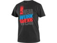 Tričko CXS WORKWEAR, krátký rukáv, čierno-modré-červené, veľ. S