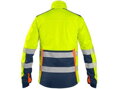 Bunda CXS BENSON, výstražná, softshell, pánska, žlto-modrá, veľ. S