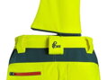 Nohavice CXS BEDFORD, výstražné, pánske, softshell, žlto-petrolová, veľ. 46