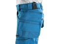 Nohavice CXS LEONIS, pánske, stredne modré s čiernymi doplnkami, veľ. 46