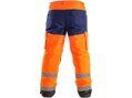 Kalhoty CXS CARDIFF, výstražné, zateplené, pánské, oranžové