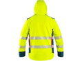 Bunda CXS BEDFORD, výstražná, pánská, softshell, žluto-petrolová