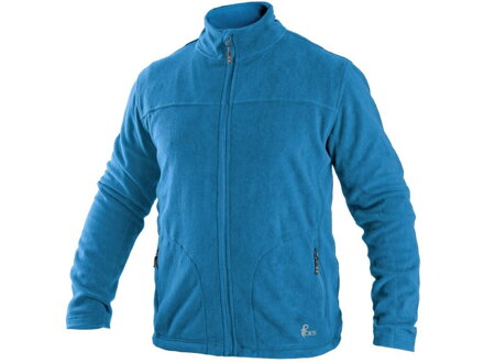 Mikina CXS GRANBY, pánska, fleece, azúrovo modrá, veľ. S