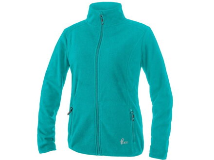 Mikina CXS GRANBY LADY, dámska, fleece, tyrkysovo zelená, veľ. XS