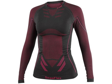Tričko CXS SeamFlex LADY, dámske, funkčné, čierno-ružové, veľ. XS-S