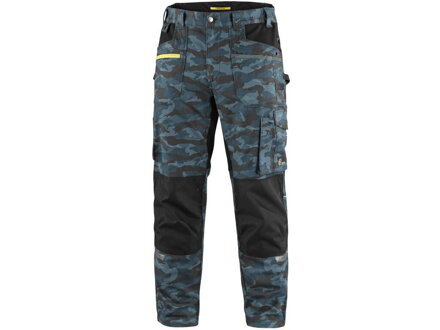 Kalhoty CXS STRETCH, pánské, maskáčové modré