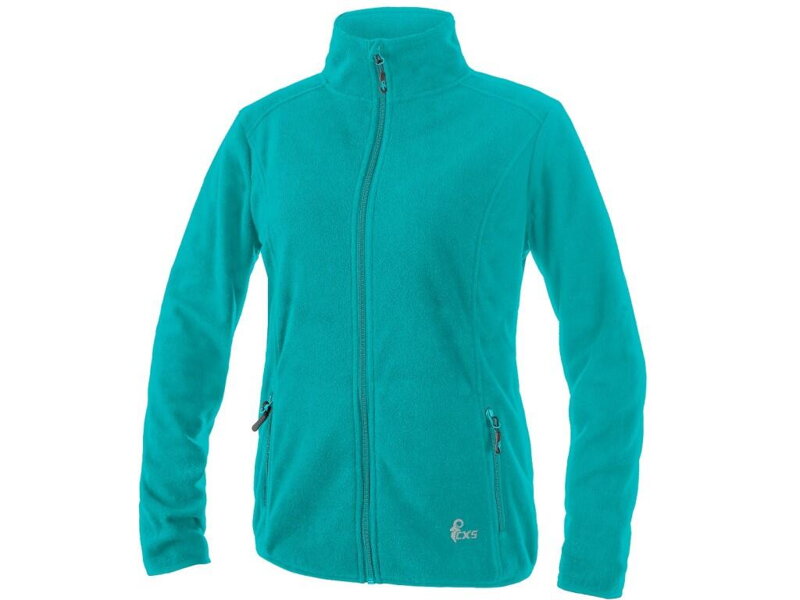 Mikina CXS GRANBY LADY, dámska, fleece, tyrkysovo zelená, veľ. XS