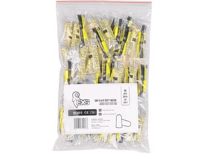 Zátkové chrániče sluchu 3M E-A-R SOFT NEON, balení 50 párů Zátkové chrániče sluchu 3M E-A-R SOFT NEON, balení 50 párů